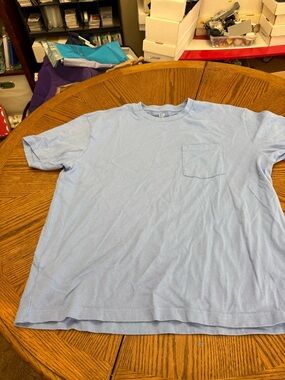 GAP Light Blue Short-Sleeve Pocket Tee